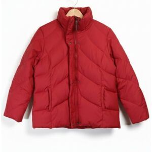 Tommy Hilfiger womens large red down puffer jacket winter coat